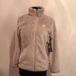 New Balance Women's Beige Teddy Jacket